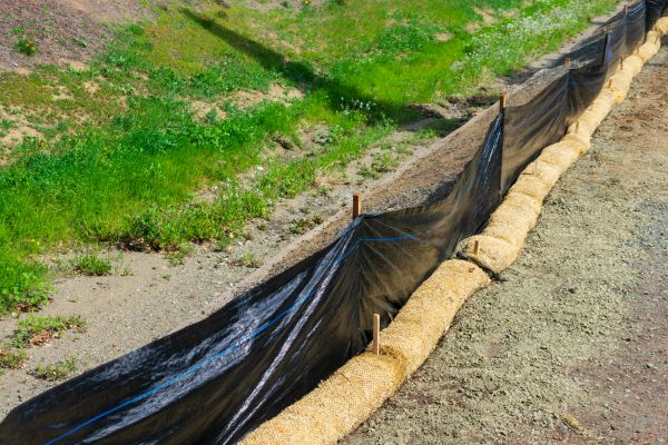 Straw Wattle Installation in Auburn